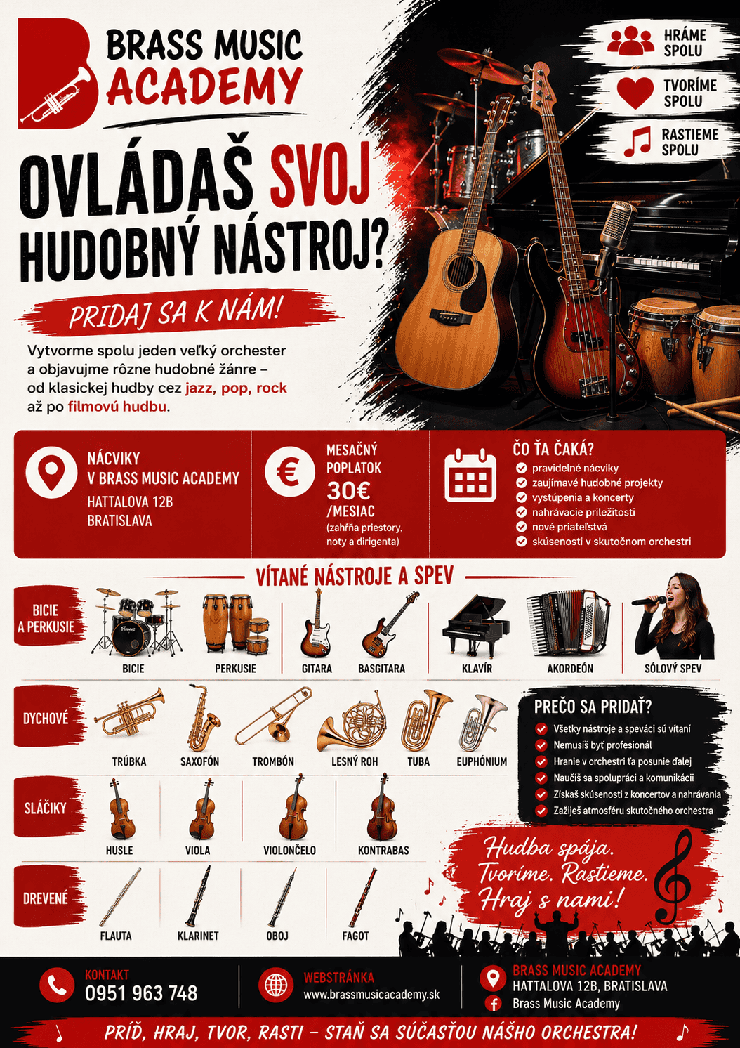 chcem hrat v orchestri bratislava